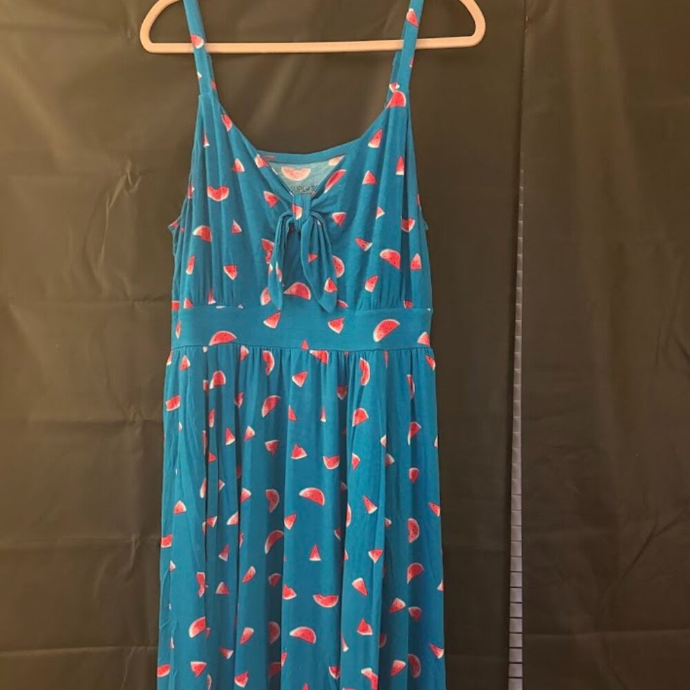 Watermelon front tie dress